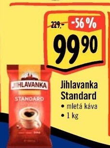Mletá káva Standard Jihlavanka