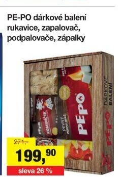 Podpalovače Pe-Po - dárkové balení