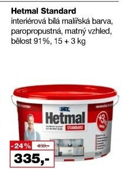 Barva interiérová Hetmal Standard Het