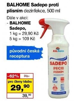 Čistič proti plísním Sadepo Balhome