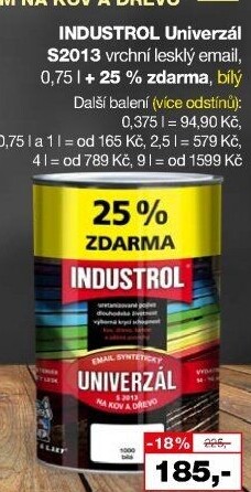 Nátěr na kov a dřevo Univerzál lesk Industrol