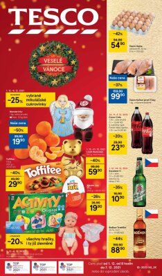 akční leták Tesco 1.12.2021-7.12.2021
