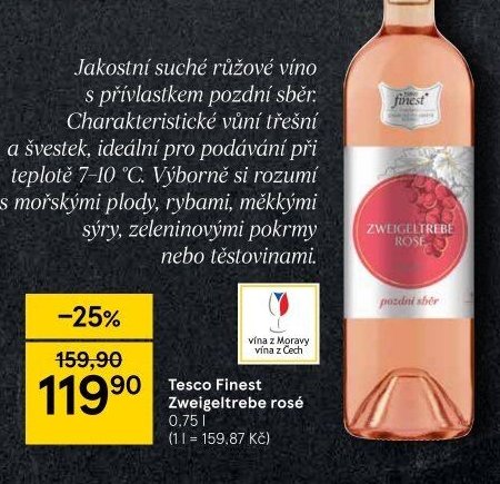 Tesco Finest Zweigeltrebe rosé