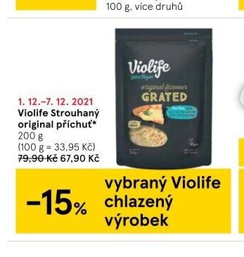 Violife Strouhaný original příchuť
