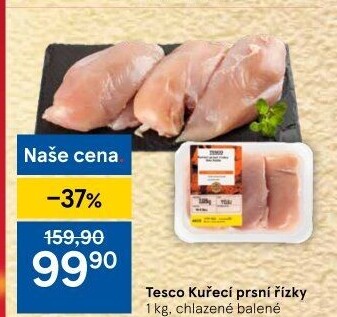 Kuřecí prsní řízky Tesco