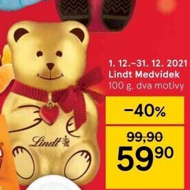 Medvídek čokoládový Lindt