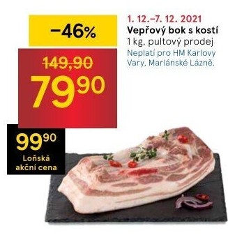 Vepřový bok s kostí