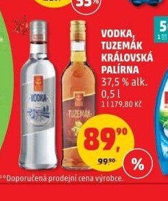 Vodka Tuzemák Královská palírna 0,5 l