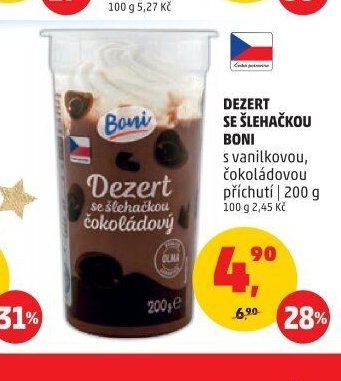 DEZERT SE ŠLEHAČKOU BONI