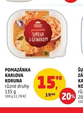 Pomazánka Karlova Koruna