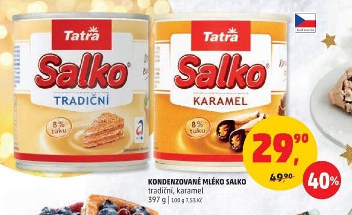 Kondenzované mléko Salko tradiční, karamel