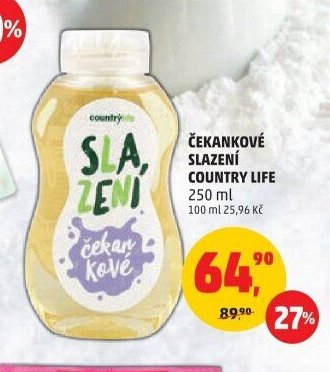 Čekankové slazení Country Life