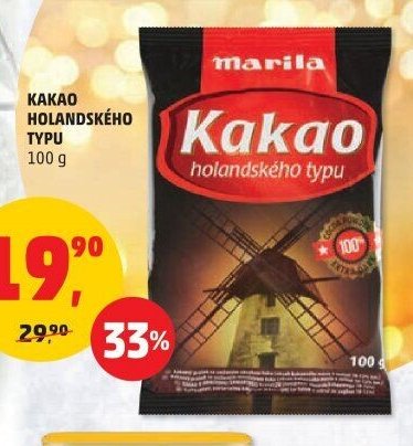 Kakao holandského typu Marila
