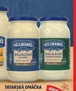 TATARSKÁ OMÁČKA DELIKÁTNÍ, MAJONÉZA DELIKÁTNÍ HELLMANN'S 405 ml