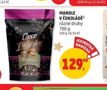 Mandle v čokoládě
