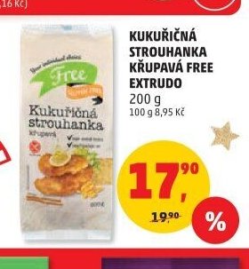 Kukuřičná strouhanka Křupavá Free Extrudo