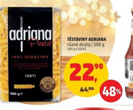 TĚSTOVINY ADRIANA různé druhy 500 g