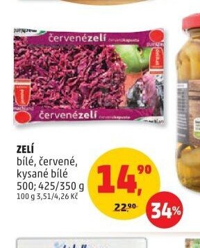 ZELÍ bílé, červené, kysané bílé 500/350 g