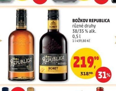 BOŽKOV REPUBLICA různé druhy 0,5 l
