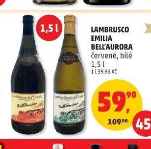 LAMBRUSCO EMILIA BELL'AURORA 1,5 l