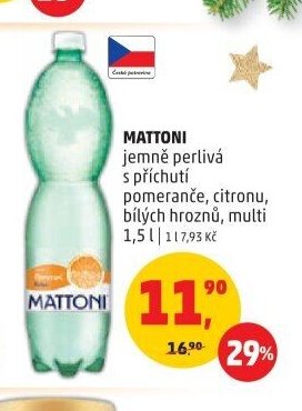 Mattoni jemně perlivá s příchutí