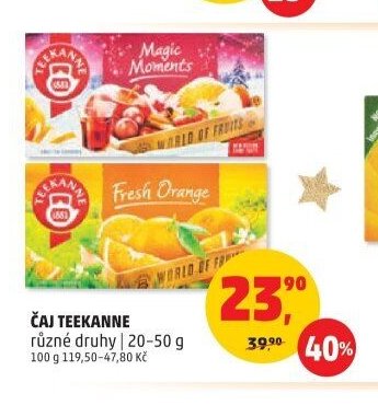 Čaj Teekanne různé druhy