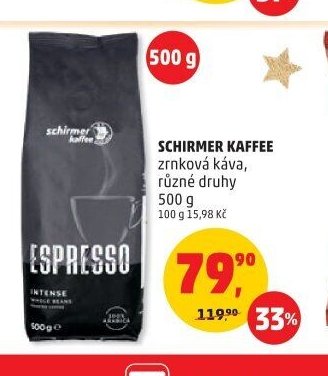 Schirmer Kaffee zrnková káva