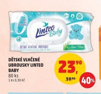 DĚTSKÉ VLHČENÉ UBROUSKY LINTEO BABY