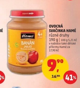 OVOCNÁ SVAČINKA HAMÉ BANÁN