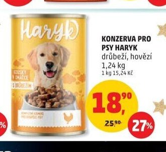 Konzerva pro psy Haryk