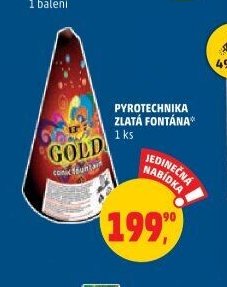 Pyrotechnika Zlatá fontána