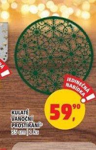 KULATÉ VÁNOČNÍ PROSTÍRÁNÍ