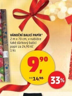 Vánoční balicí papír