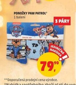 Ponožky Paw Patrol