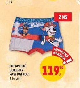 Chlapecké boxerky Paw Patrol