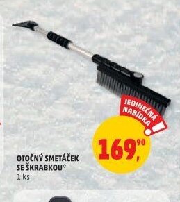 OTOČNÝ SMETÁČEK SE ŠKRABKOU