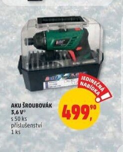 AKU ŠROUBOVÁK 3,6 V