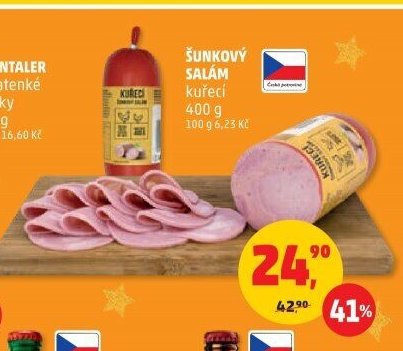 Šunkový salám kuřecí