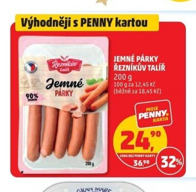 Jemné párky Řezníkův talíř