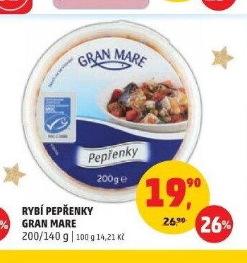 Rybí pepřenky Gran Mare