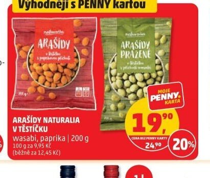 ARAŠÍDY NATURALIA V TĚSTÍČKU 200g