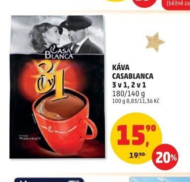 KÁVA CASABLANCA 3v1, 2v1 180/140g