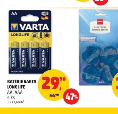 BATERIE VARTA LONGLIFE AA, AAA 4ks