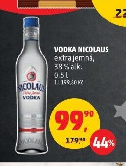 VODKA NICOLAUS extra jemná 0,5 l
