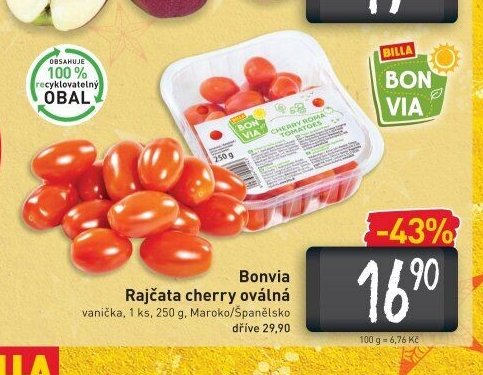 Bonvia Rajčata cherry oválná