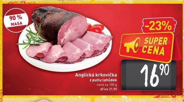 Anglická krkovička z pultu lahůdek