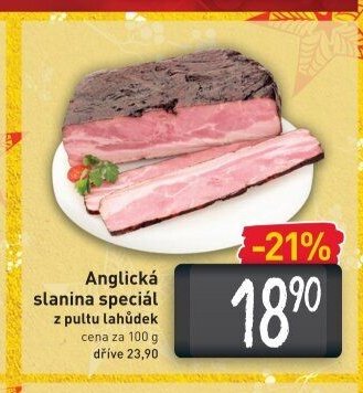 Anglická slanina speciál z pultu lahůdek