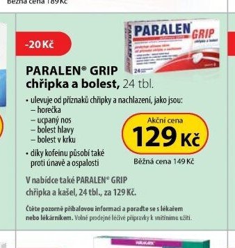 PARALEN® GRIP chřipka a bolest