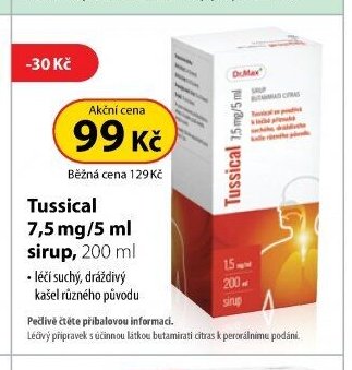 Tussical 7,5 mg/5 ml sirup