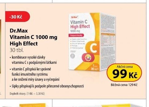 Dr.Max Vitamin C 1000 mg High Effect 30 tbl.